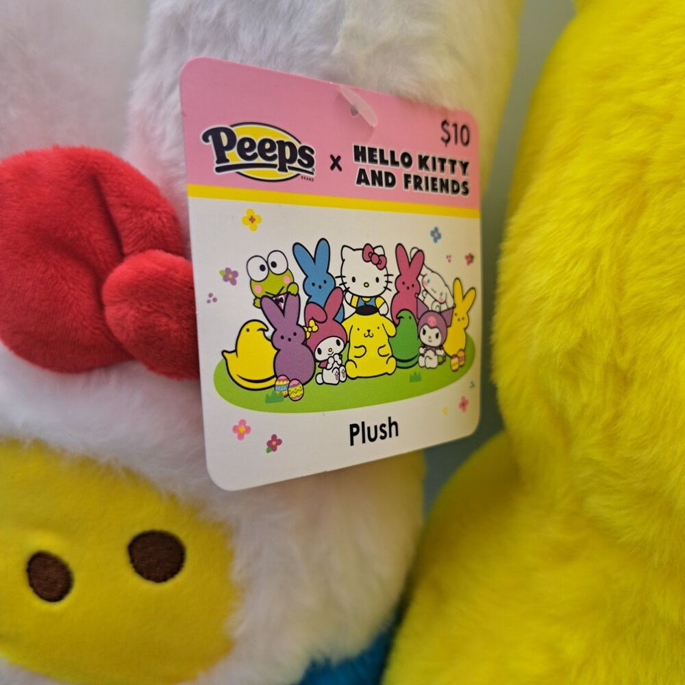 2025 Peeps x Hello Kitty Easter 18 Inch & 12 Inch Plush Lot - Picture 3 of 11